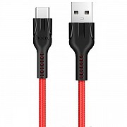 Кабель Hoco U31 Benay USB to Type-C 2.4A 1m Red (Код товару:24099) Харьков