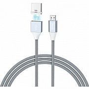 Кабель Hoco U40B USB magnetic to Micro Gray (Код товару:13241) Харьков