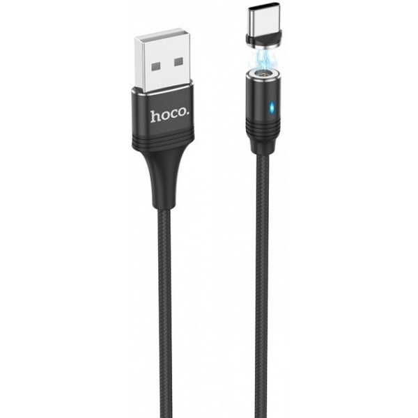 Кабель Hoco U76 Fresh USB to Lightning magnetic Black (Код товару:15323) Харьков - изображение 1