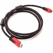 Кабель Merlion HDMI-HDMI, 3м Black/Red (YT-HDMI(M)/(M)NY/RD-3.0m/01066) (Код товару:22512) Харьков