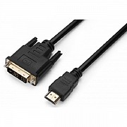 Кабель ProLogix Premium HDMI-DVI M/M Single Link 18+1 V1.3 1.8м (PR-HDMI-DVI-P-01-30-18m) (Код товар Харьков