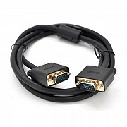 Кабель Veggieg VGA-VGA, 1.5м, Black, конектор Gold (YT-VGA(M)/(M)3+6VG-1.5/19693) (Код товару:22026) Харьков