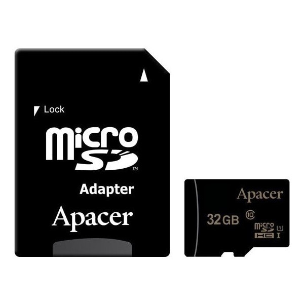 Карта пам'яті Apacer microSD 32GB UHS-I U1+ SD-адаптер (AP32GMCSH10U1-R) (R45MB/s) (Код товару:14305 Харьков - изображение 1