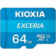 Карта пам'яті Kioxia Exceria microSDXC 64GB UHS-I Class 10 R100MB/s + SD-адаптер (LMEX1L064GG2) (Код Харьков