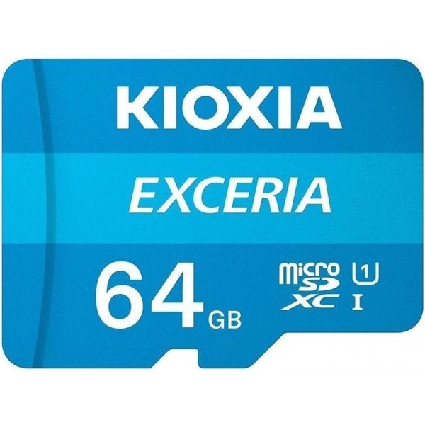 Карта пам'яті Kioxia Exceria microSDXC 64GB UHS-I Class 10 R100MB/s + SD-адаптер (LMEX1L064GG2) (Код Харьков - изображение 1