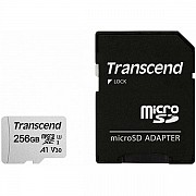 Карта пам'яті Transcend microSDXC 300S 256GB UHS-I U3 + SD-adapter (TS256GUSD300S-A) (Код товару:244 Харьков