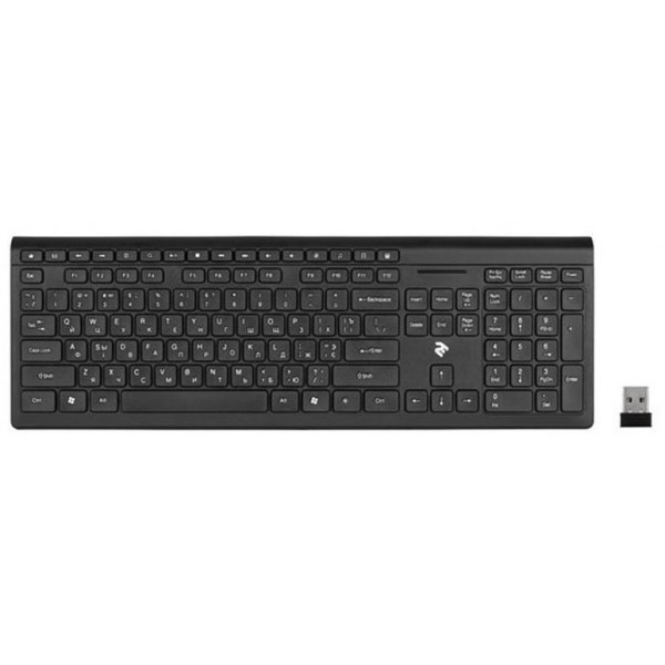 Клавіатура 2E KS210 Slim WL USB Black (2E-KS210WB) (Код товару:11469) Харьков - изображение 1