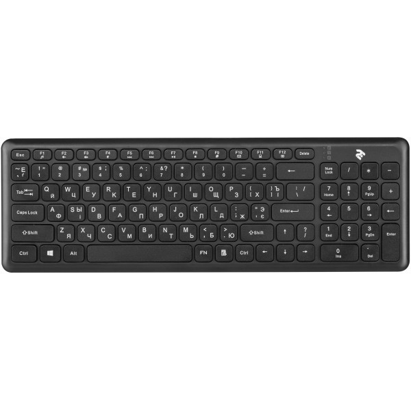Клавіатура 2E KS230 Slim WL USB Black (2E-KS230WB) (Код товару:25663) Харьков - изображение 1