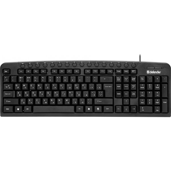 Клавіатура Defender Focus HB-470 EN/RU/UA USB Black (45471) (Код товару:11470) Харьков - изображение 1