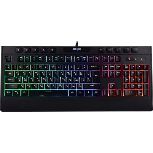 Клавіатура ERGO KB-510 ENG/RUS/UKR USB Black (Код товару:24071) Харьков - изображение 1