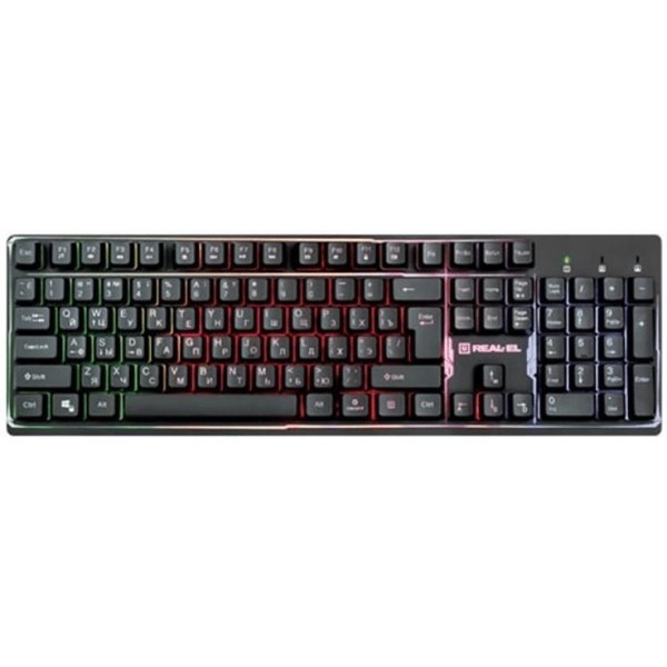 Клавіатура Real-EL Comfort 7011 Backlit Black USB (Код товару:13931) Харьков - изображение 1