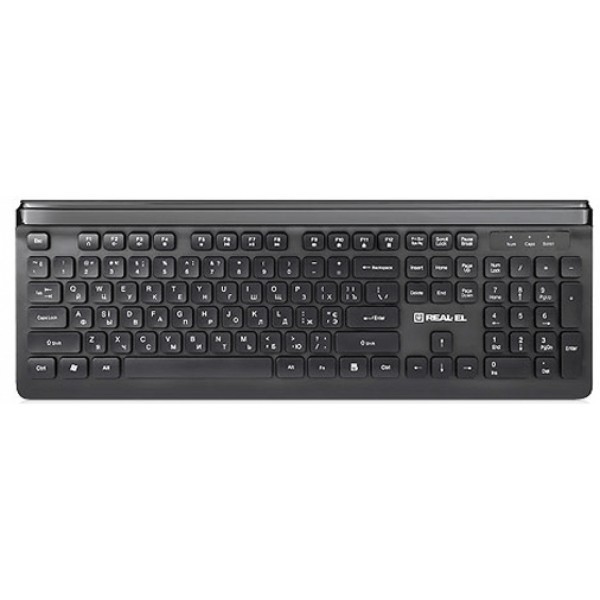 Клавіатура REAL-EL Comfort 7085 Black USB (Код товару:15219) Харьков - изображение 1