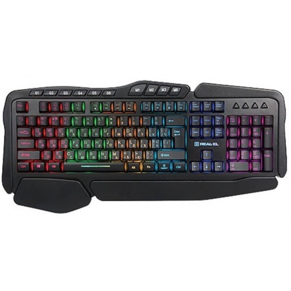 Клавіатура Real-El Gaming 8900 Black (Код товару:14402) Харьков - изображение 1