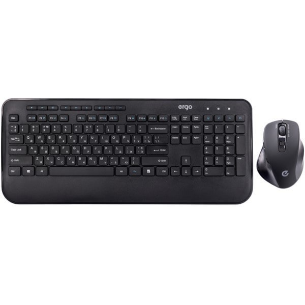 Комплект (клавіатура, мишка) ERGO KM-710WL USB Black (Код товару:26001) Харьков - изображение 1