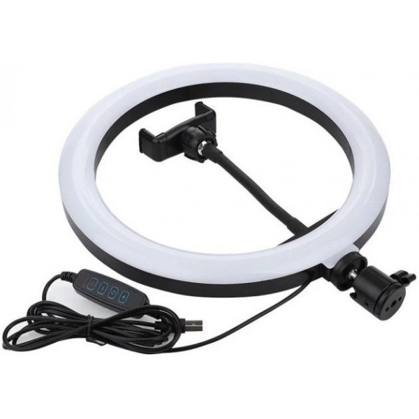 DM Лампа кільцева Ring Fill Light QX-260 26 см 10 дюймів USB без тримача (Код товару:25475) Харьков - изображение 1