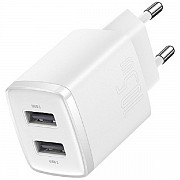 Мережевий зарядний пристрій Baseus Compact 2U 10.5W EU White (CCXJ010202) (Код товару:24493) Харьков