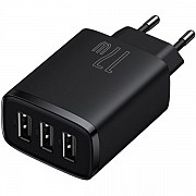 Мережевий зарядний пристрій Baseus Compact 3USB 17W Black (CCXJ020101) (Код товару:23001) Харьков