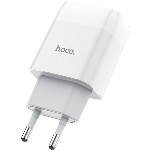 Мережевий зарядний пристрій Hoco C73A Glorious 2USB 2.4A 12W EU White (Код товару:15819) Харьков - изображение 1