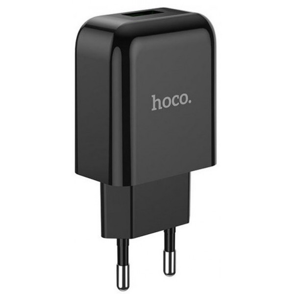 Мережевий зарядний пристрій Hoco N2 Vigour single port charger EU Black (Код товару:22250) Харьков - изображение 1