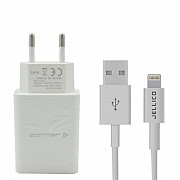Мережевий зарядний пристрій Jellico AQC33 1USB QC3.0 + cable Lightning White (Код товару:8682) Харьков