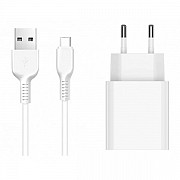Мережевий зарядний пристрій Jellico C5 1USB 2.1A + cable Type-C White (Код товару:21770) Харьков