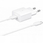 Мережевий зарядний пристрій Samsung Power Adapter 15W Type-C + cable Type-C White (EP-T1510XWEGRU) ( Харьков