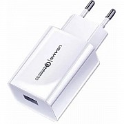 Мережевий зарядний пристрій Usams T22 Single USB QC3.0 18W 3A White (Код товару:22339) Харьков