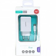 Мережевий зарядний пристрій Xipin EU-08T Quick Charge + cable Type-C White (Код товару:22769) Харьков