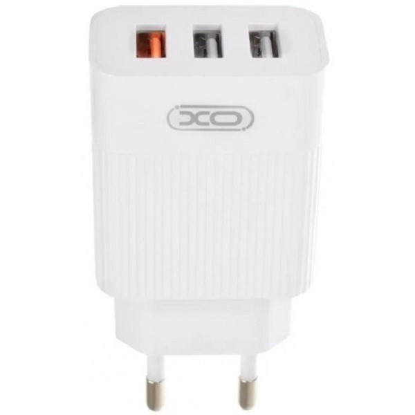 Мережевий зарядний пристрій XO L72 QC3.0 2.1A 3USB EU White (Код товару:24495) Харьков - изображение 1