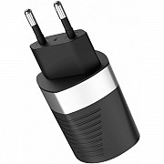 Мережевий зарядний пристрій Jellico C24 2USB 2.4A Black (Код товару:16302) Харьков