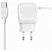 Мережевий зарядний пристрій Jellico C26 2USB 2.1A + Type-C cable White (Код товару:16305) Харьков