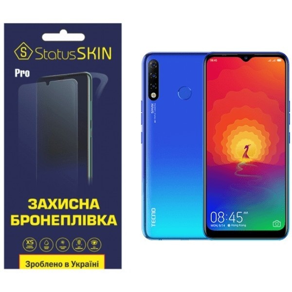 Поліуретанова плівка StatusSKIN Pro для Tecno Spark 4 Глянцева (Код товару:24800) Харьков - изображение 1