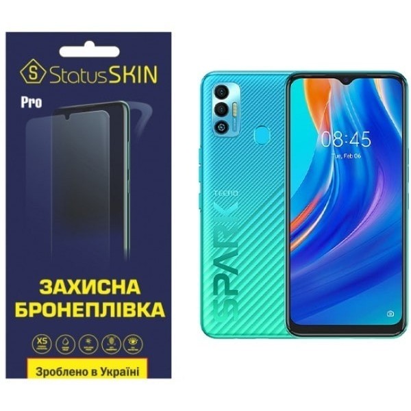 Поліуретанова плівка StatusSKIN Pro для Tecno Spark 7T Глянцева (Код товару:24822) Харьков - изображение 1