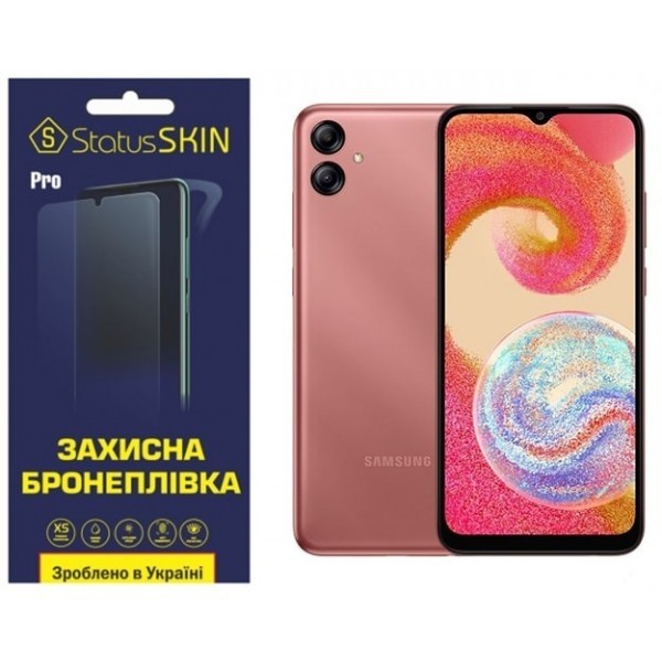 Поліуретанова плівка StatusSKIN Pro на екран Samsung A04e A042/M04 M045/F04 E045 Глянцева (Код товар Харьков - изображение 1