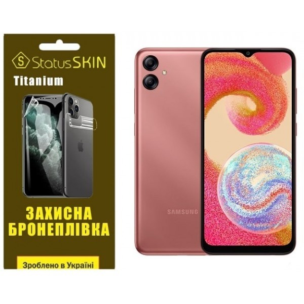 Поліуретанова плівка StatusSKIN Titanium на екран Samsung A04e A042/M04 M045/F04 E045 Глянцева (Код  Харьков - изображение 1