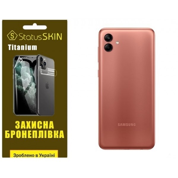 Поліуретанова плівка StatusSKIN Titanium на корпус Samsung A04 A045 Глянцева (Код товару:25509) Харьков - изображение 1