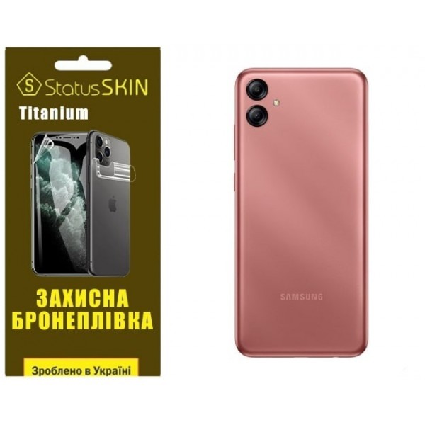 Поліуретанова плівка StatusSKIN Titanium на корпус Samsung A04e A042/M04 M045/F04 E045 Глянцева (Код Харьков - изображение 1