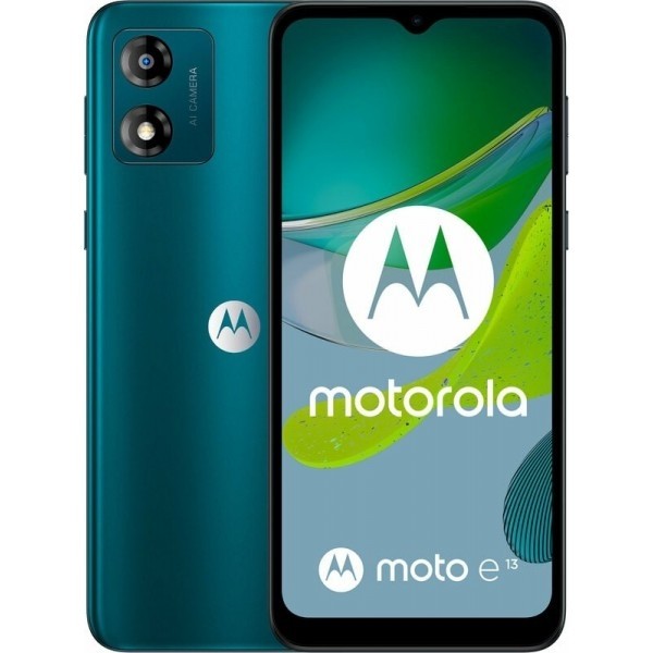 Смартфон Motorola Moto E13 2/64GB Aurora Green Global UA (PAXT0035RS) (Код товару:26515) Харьков - изображение 1