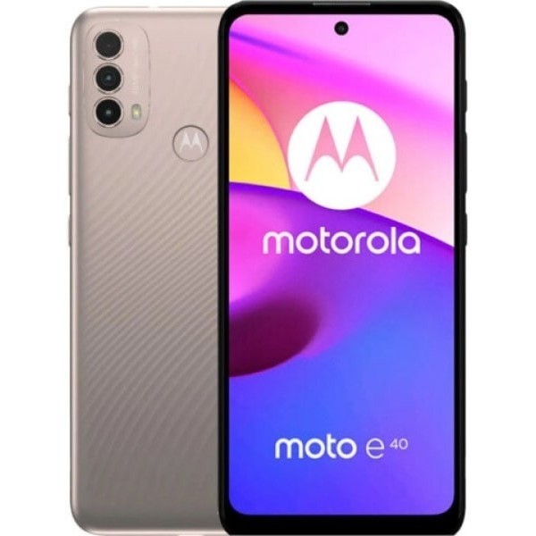 Смартфон Motorola Moto E40 4/64GB Pink Clay Global UA (PAVK0004UA) (Код товару:22886) Харьков - изображение 1