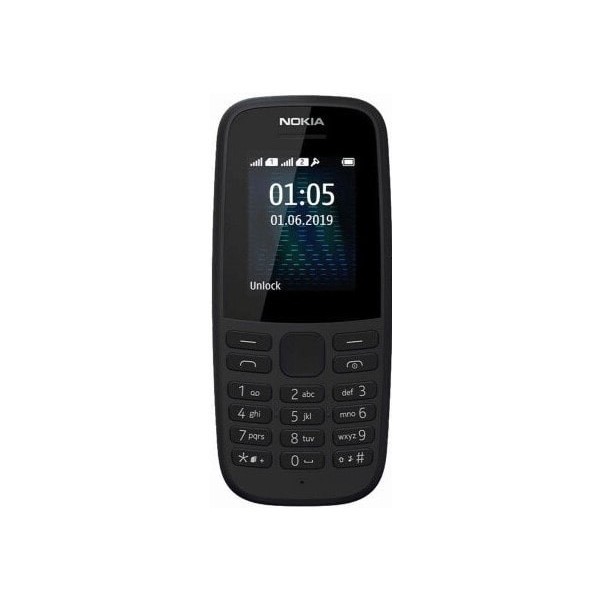 Телефон Nokia 105 SS 2019 (no charger) Black Харьков - изображение 1