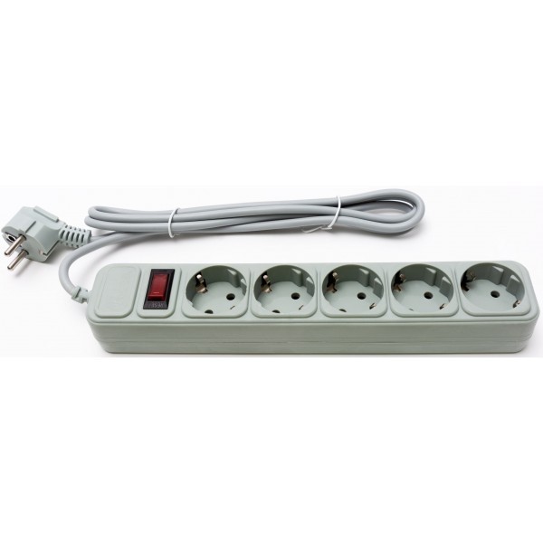Фільтр живлення ProLogix 5 розеток 0.75 мм 1.8 м Gray (PRS-075P5-18G) (Код товару:26221) Харьков - изображение 1