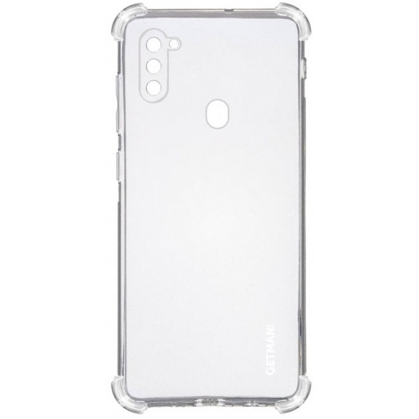 Чехол силиконовый Samsung Getman A11/M11 прозрачн усилен. углы (Код товару:14184) Харьков - изображение 1