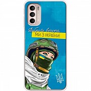 Чохол Boxface для Motorola G31/G41 Захисниця з України (Код товару:25786) Харьков