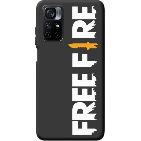 Чохол BoxFace для Xiaomi Redmi Note 11 5G/Note 11s 5G/Poco M4 Pro 5G Free Fire White Logo (Код товар Харьков - изображение 1