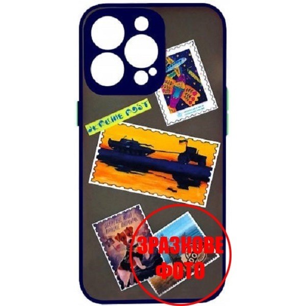 Чохол Bumper Print Ukraine Post для Xiaomi Redmi 10/Note 11 4G Navy Blue/Green (Код товару:25169) Харьков - изображение 1
