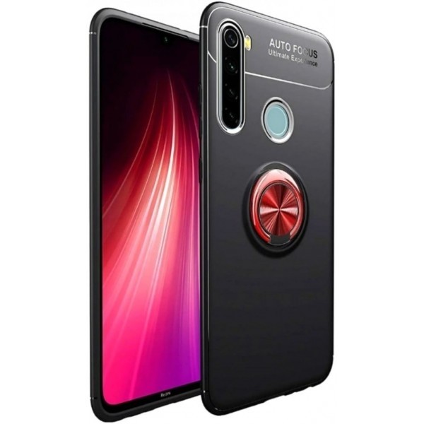 Чохол Deen Color Ring Xiaomi Redmi Note 8 Black/Red (Код товару:14964) Харьков - изображение 1