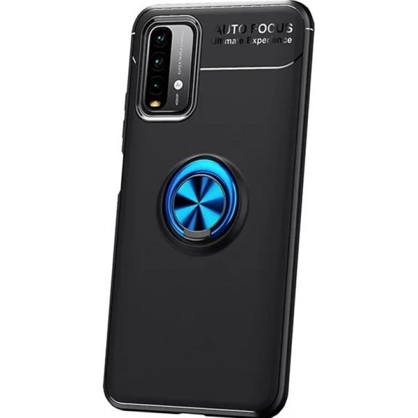 Чохол Deen Color Ring для Xiaomi Redmi 9T Black/Blue (Код товару:17945) Харьков - изображение 1