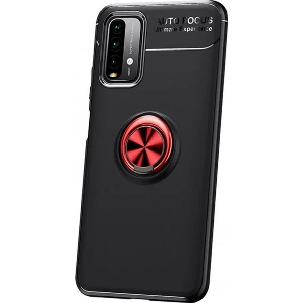 Чохол Deen Color Ring для Xiaomi Redmi 9T Black/Red (Код товару:17946) Харьков - изображение 1