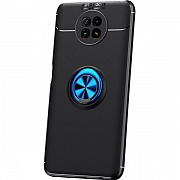 Чохол Deen Color Ring для Xiaomi Redmi Note 9T Black/Blue (Код товару:18832) Харьков