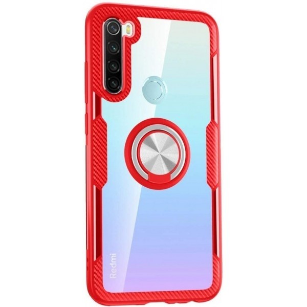 Epik Чохол Deen Crystal Ring Xiaomi Redmi Note 8 безбарвний/Red (Код товару:14992) Харьков - изображение 1